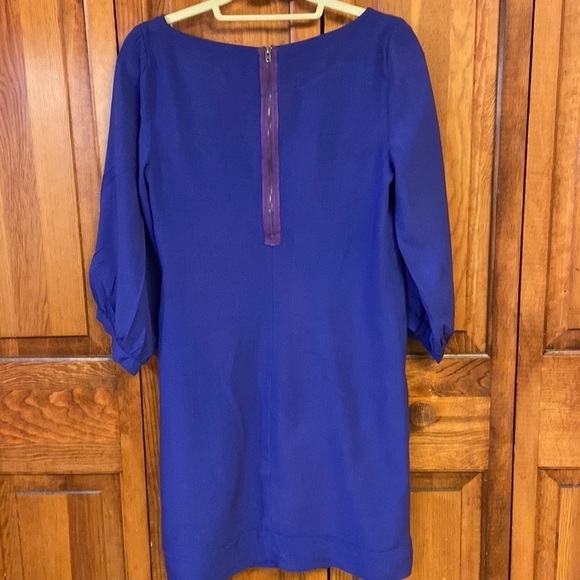 Splendid Boat Neck Balloon Sleeve Shift Dress DEEP RICH PURPLE Size Small EUC - Picture 2 of 14